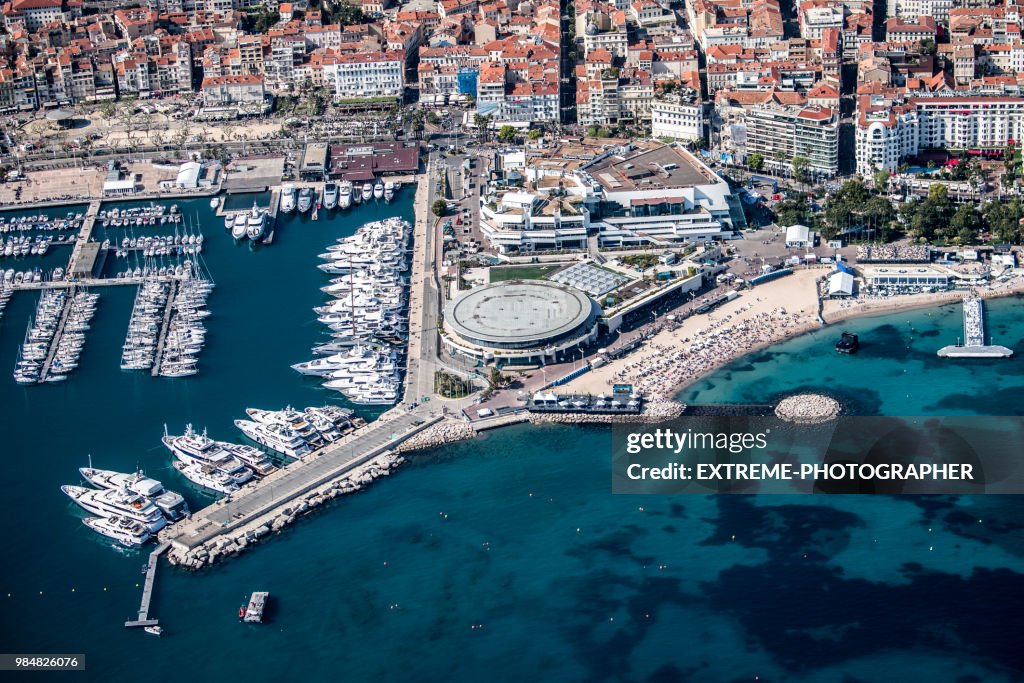 Luftaufnahme von Cannes