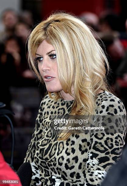 Meredith Ostrom arrives at 'The Heavy' UK film premiere at the Odeon West End on April 15, 2010 in London, England.