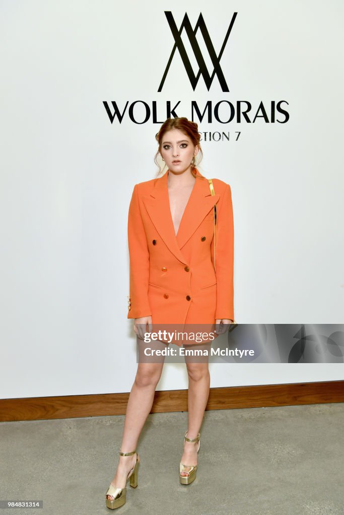 Willow Shields attends the Wolk Morais Collection 7 Fashion Show at