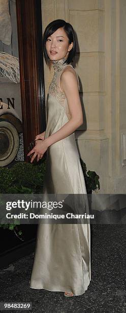 Du Juan attends the Ralph Lauren dinner to celebrate a flagship store opening at Boulevard St Germain on April 14, 2010 in Paris, France.