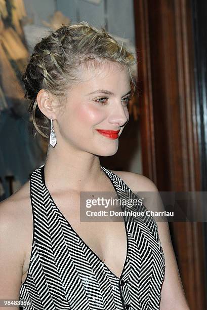 Actress Melanie Laurent attends the Ralph Lauren dinner to celebrate a flagship store opening at Boulevard St Germain on April 14, 2010 in Paris,...