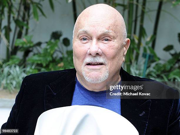 Actor Tony Curtis arrives at the Hollywood Chamber of Commerce 89th Annual Installation & Awards Luncheon at The Roosevelt Hotel on April 15, 2010 in...