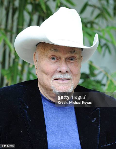 Actor Tony Curtis arrives at the Hollywood Chamber of Commerce 89th Annual Installation & Awards Luncheon at The Roosevelt Hotel on April 15, 2010 in...