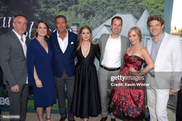 Executive Producer/Director Jean-Marc Vallee, Executive Producer/Author Gillian Flynn, HBO Chairman and CEO Richard Plepler, Amy Adams, President of...