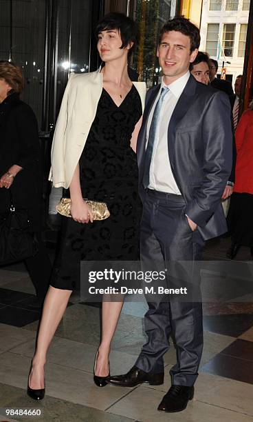 Erin O'Connor attends the private view of exhibition 'Grace Kelly: Style Icon', at the Victoria & Albert Museum on April 15, 2010 in London, England.