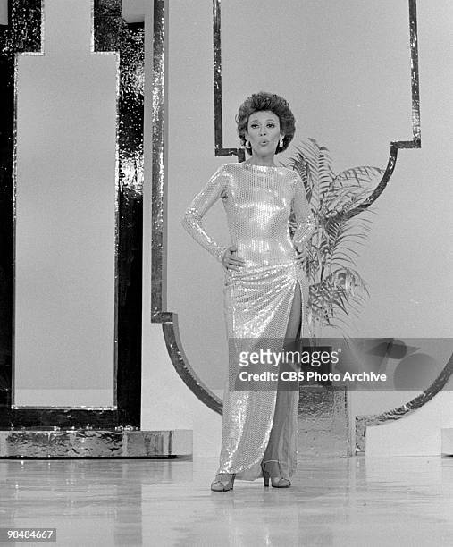 Guest star Rita Moreno on "The Carol Bunett Show" on November 21, 1975 in Los Angeles, California.