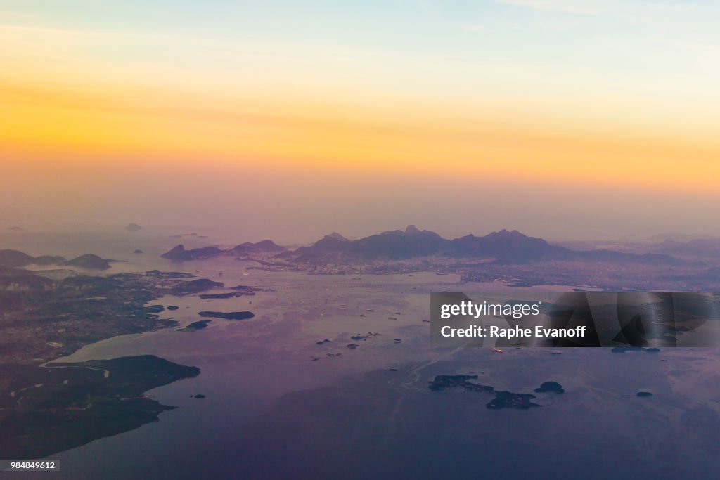 An Aerial Sunrise Over Rio