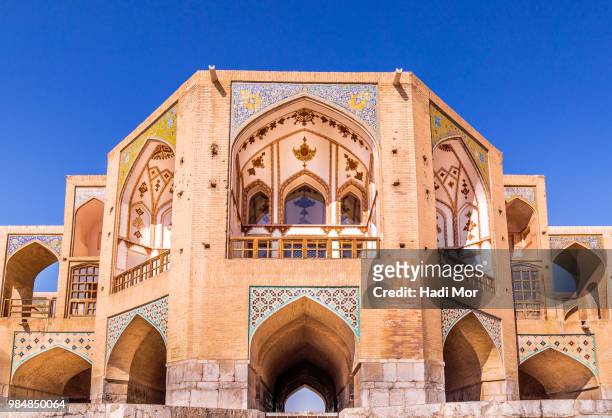 khajoo bridge in isfahan, iran. - hadi stock pictures, royalty-free photos & images
