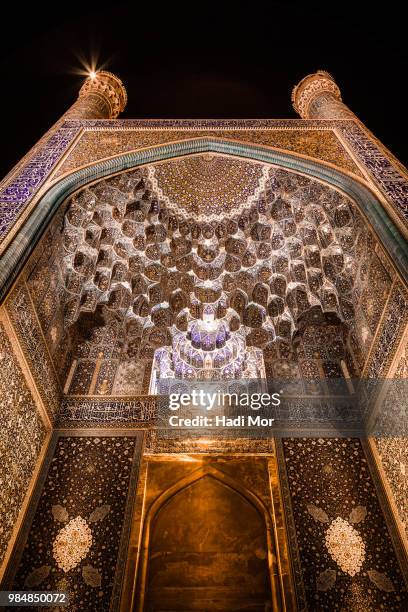 shah mosque in isfahan, iran. - hadi stock pictures, royalty-free photos & images