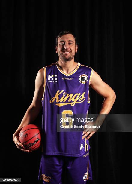 Andrew Bogut of the Sydney Kings poses during a NBL Media Opportunity on June 27, 2018 in Melbourne, Australia. The National Basketball Association...
