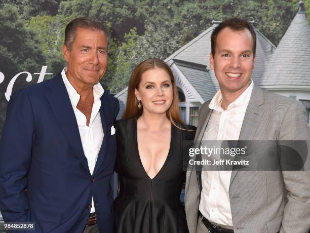 Chairman and CEO of HBO Richard Plepler, Amy Adams and President of HBO Programming Casey Bloys attend HBO's Sharp Objects Los Angeles premiere at...