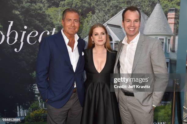 Chairman and CEO of HBO Richard Plepler, Amy Adams and President of HBO Programming Casey Bloys attend HBO's Sharp Objects Los Angeles premiere at...