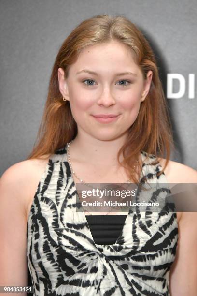 Actress Mina Sundwall attends the New York screening of "Woman Walks Ahead" at the Whitby Hotel on June 26, 2018 in New York City.