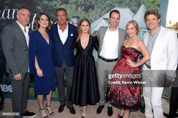 Executive Producer/Director Jean-Marc Vallee, Executive Producer/Author Gillian Flynn, HBO Chairman and CEO Richard Plepler, Amy Adams, President of...