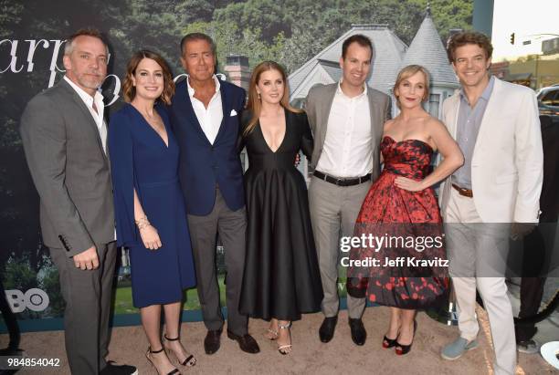 Jean-Marc Vallee, Gillian Flynn, Chairman and CEO of HBO Richard Plepler, Amy Adams and President of HBO Programming Casey Bloys, Marti Noxon and...