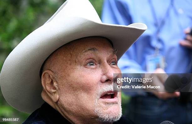 Actor Tony Curtis attends Hollywood Chamber Of Commerce 89th Annual Installation & Awards Luncheon on April 15, 2010 in Hollywood, California.