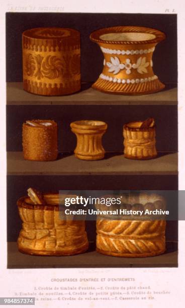 Pastry cases from 'Le Livre De Cuisine'.