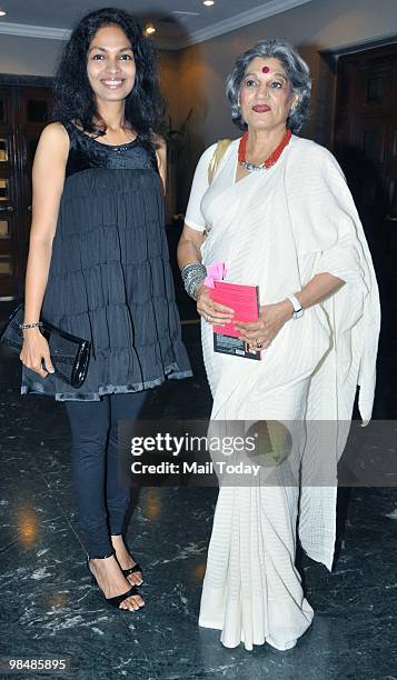 Parvathy Omanakuttan with Dolly Thakore at an event in Mumbai on April 11, 2010.