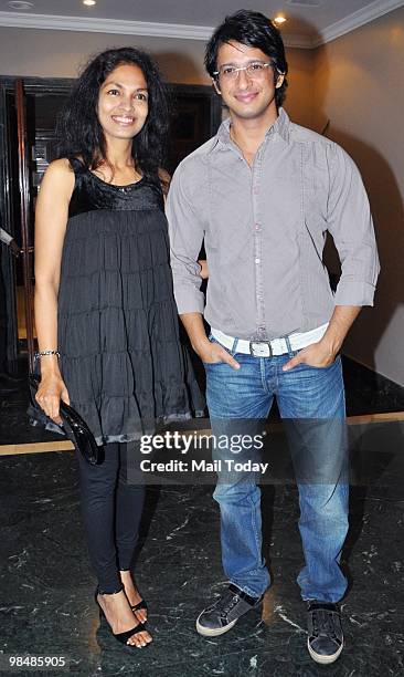 Parvathy Omanakuttan and Sharman Joshi at an event in Mumbai on April 11, 2010.