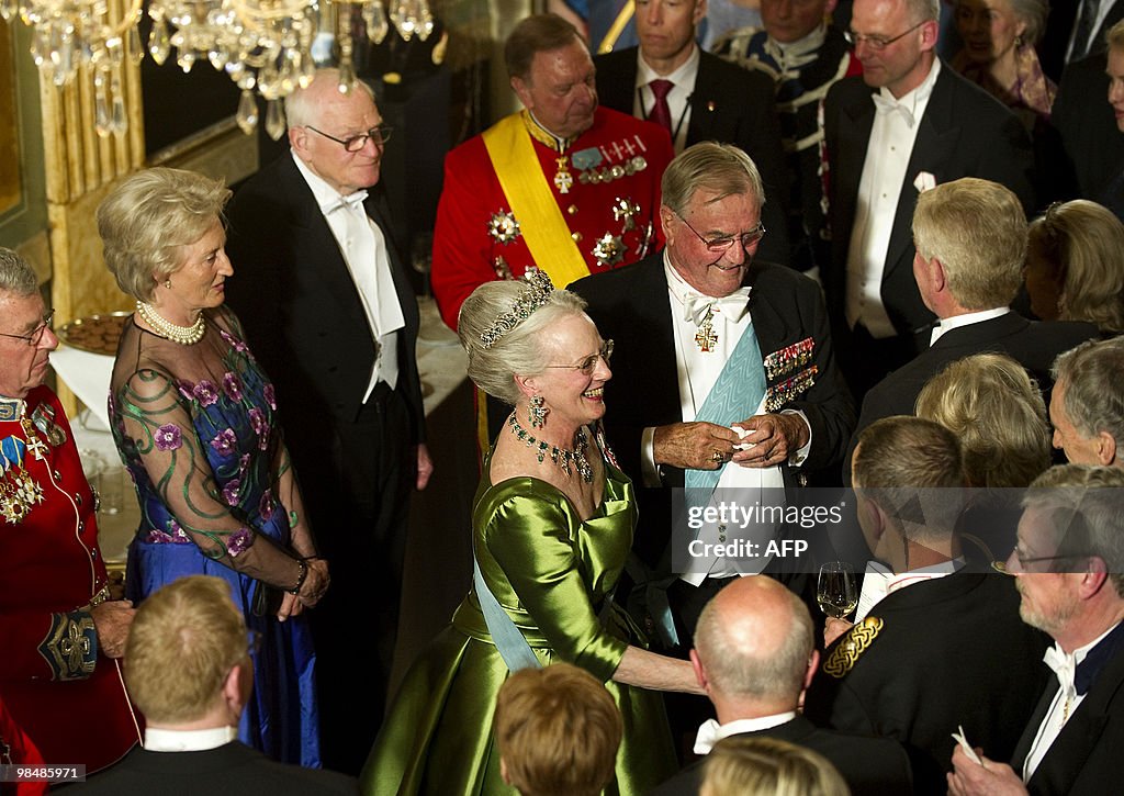 Queen Margrethe of Denmark and Prince Co