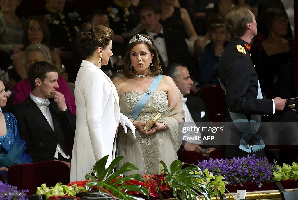 Princess Martha Louise (L) of Norway and