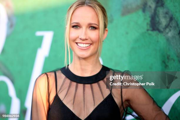 Anna Camp attends the premiere of HBO's 'Sharp Objects' at The Cinerama Dome on June 26, 2018 in Los Angeles, California.