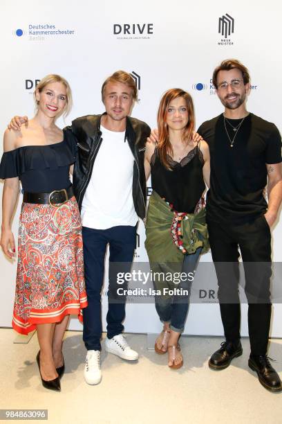 German actress Julia Dietze, German actor Constantin von Jascheroff, German actress Claudia Eisinger and Blogger David Roth during the 8th edition of...