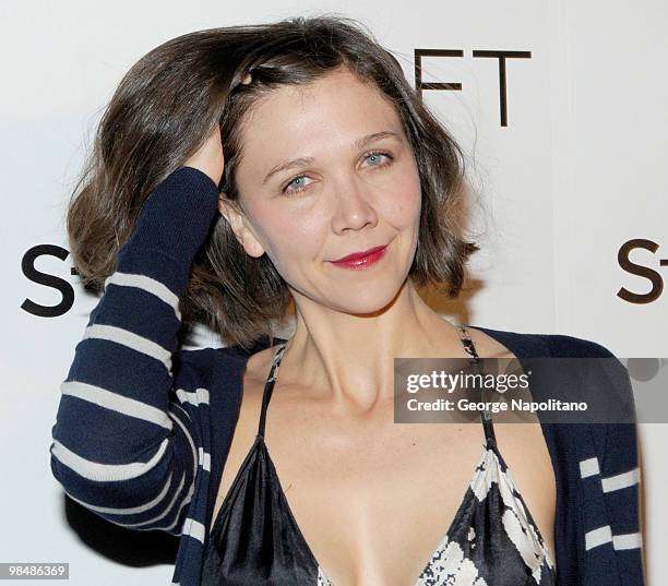 Actress Maggie Gyllenhaal attends the LOFT launch of Style Studio at The Bowery Hotel on April 14, 2010 in New York City.