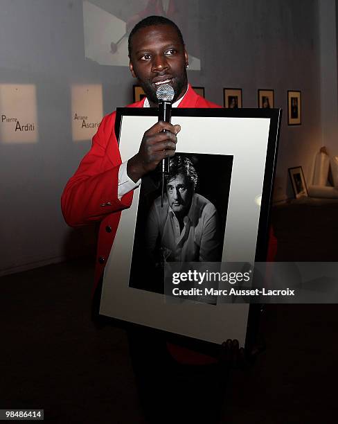 Omar Sy attends the "Les Doudous Enchantes" auction and party at Palais De Tokyo on April 15, 2010 in Paris, France.