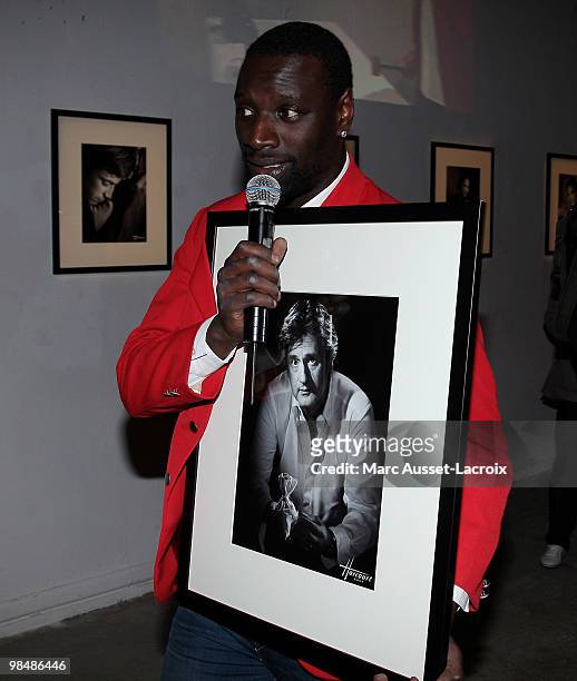 Omar Sy attends the "Les Doudous Enchantes" auction and party at Palais De Tokyo on April 15, 2010 in Paris, France.