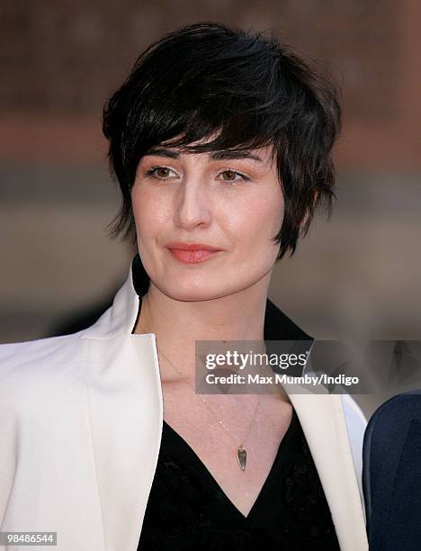 Erin O'Connor attends the private view of exhibition 'Grace Kelly: Style Icon', at the Victoria & Albert Museum on April 15, 2010 in London, England.