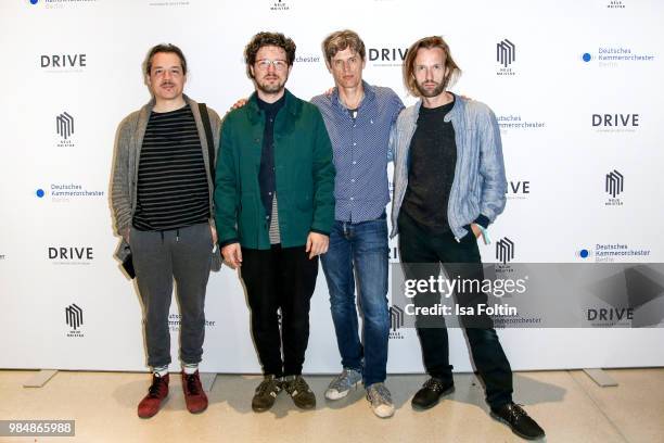 Musician duo Daniel Selke and Sebastian Selke , musician Ralf Schmid and musician Gabriel Prokofiev during the 8th edition of the Berlin concert...