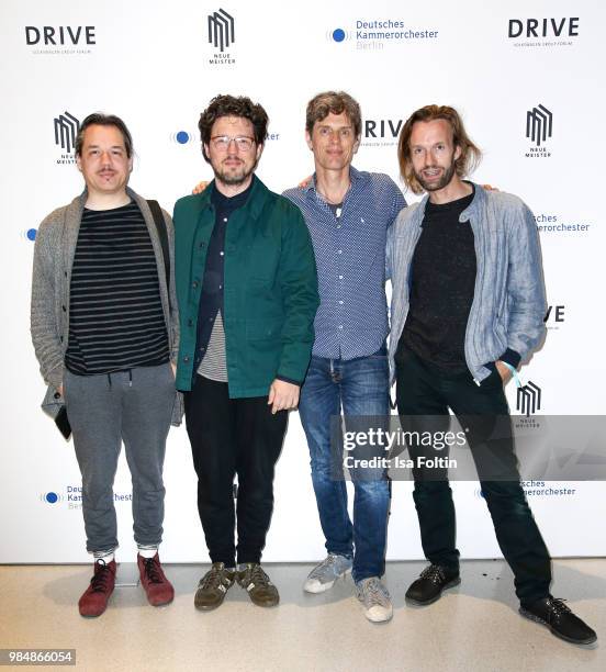 Musician duo Daniel Selke and Sebastian Selke , musician Ralf Schmid and musician Gabriel Prokofiev during the 8th edition of the Berlin concert...