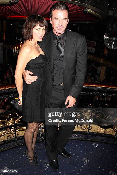 Sadie Frost and Gary Stretch arrive at the world premiere afterparty of 'The Heavy' held at Cafe De Paris on April 15, 2010 in London, England.