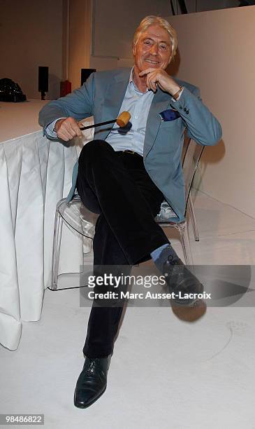 Pierre Cornette de Saint-Cyr attends the "Les Doudous Enchantes" auction and party at Palais De Tokyo on April 15, 2010 in Paris, France.