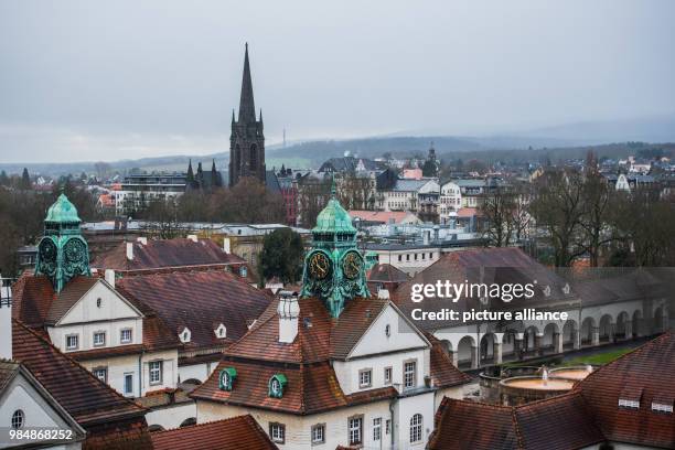 View of the historical spa facility in Bad Nauheim, Germany, 19 January 2018. The spa city will decide over the planning for a new thermal bath on...