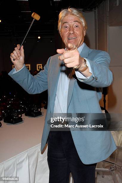 Pierre Cornette de Saint-Cyr attends the "Les Doudous Enchantes" auction and party at Palais De Tokyo on April 15, 2010 in Paris, France.