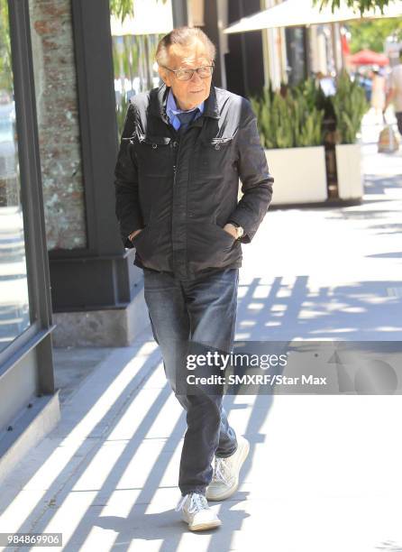 Larry King is seen on June 26, 2018 in Los Angeles, CA.