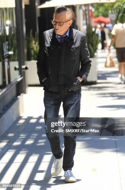 Larry King is seen on June 26, 2018 in Los Angeles, CA.