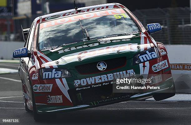 Greg Murphy drives for Castrol Edge Racing during practice for the Hamilton 400, which is round four of the V8 Supercar Championship Series, at the...
