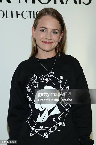 Britt Robertson attends the Wolk Morais Collection 7 Fashion Show at
