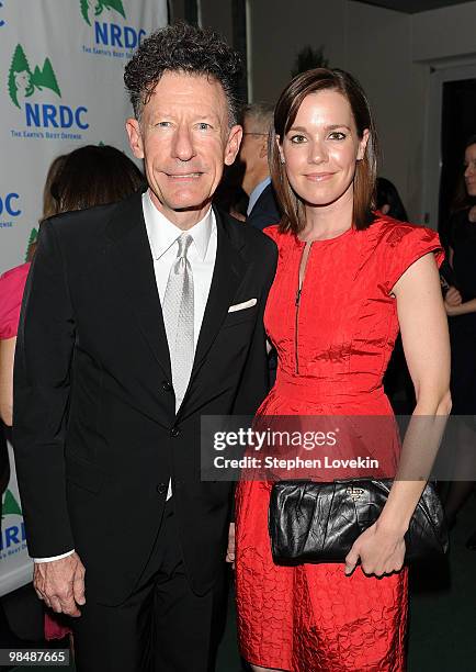 Singer/songwriter Lyle Lovett and girlfriend April Kimble attend the Natural Resources Defense Council's 12th annual "Forces for Nature" gala benefit...