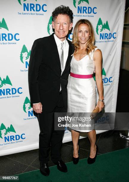 Singers Lyle Lovett and Sheryl Crow attends the 12th annual "Forces for Nature" gala benefit at Pier Sixty at Chelsea Piers on April 15, 2010 in New...