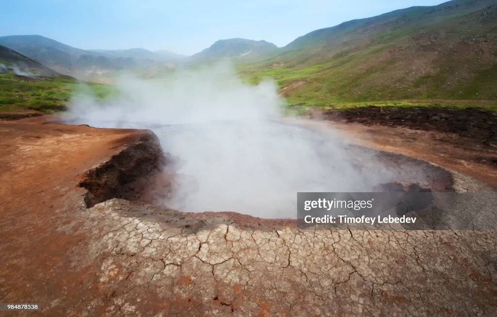 Geothermal Source in Hveragerdi, Iceland