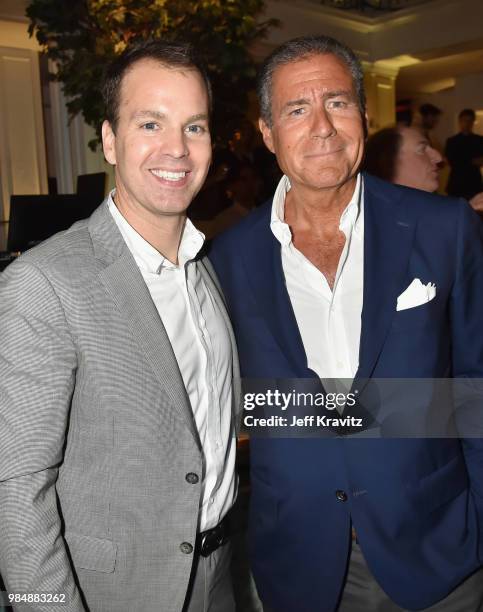 President of HBO Programming Casey Bloys and CEO of HBO Richard Plepler attend HBO's Sharp Objects Los Angeles premiere at Boulevard3 on June 26,...