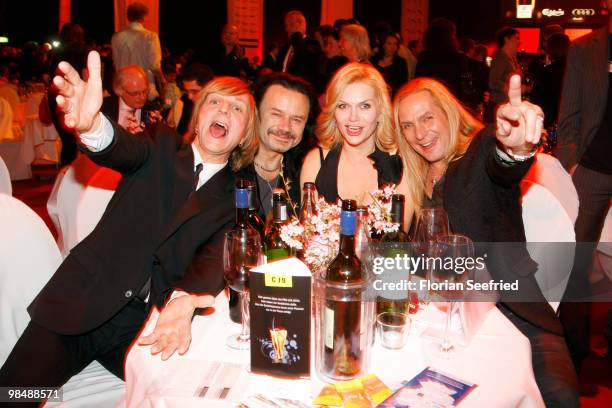 Anna Loos-Liefers and band Silly attend the 'LEA - Live Entertainment Award 2010' at Color Line Arena at Hamburg on April 15, 2010 in Hamburg,...