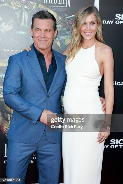 Josh Brolin and Kathryn Boyd attend the premiere of Columbia Pictures' "Sicario: Day Of The Soldado" at Regency Village Theatre on June 26, 2018 in...