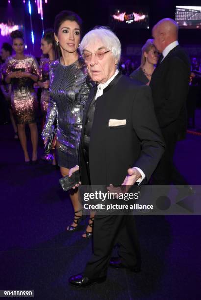 Former Formula 1 boss Bernie Ecclestone pictured at the Kitz Race Club Party 2018 in Kitzbuehel, Austria, 20 January 2018. Photo: Felix Hörhager/dpa