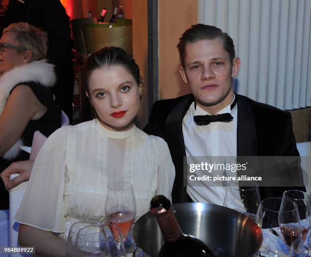 Actors Jella Haase and Max von der Groeben celebrating at the 45th German Film Ball in the Bayerischer Hof in Munich, Germany, 20 January 2018....