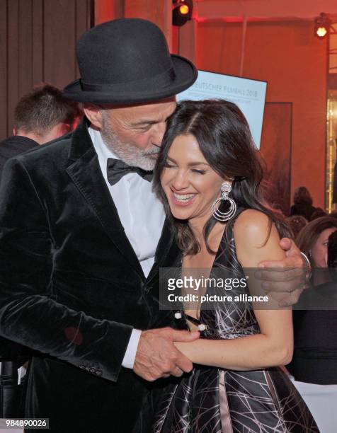 Actor Heiner Lauterbach and his wife Viktoria celebrating at the 45th German Film Ball in the Bayerischer Hof in Munich, Germany, 20 January 2018....